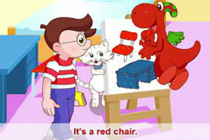 It's a red chair.