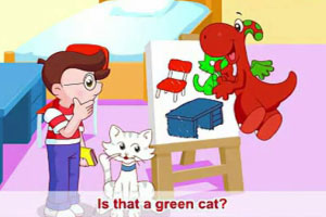Is that a green cat?