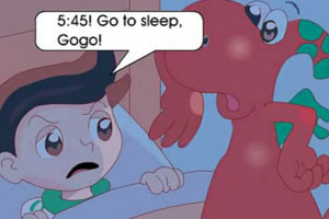 5:45! Go to sleep, Gogo!