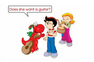Does she want a guitar?