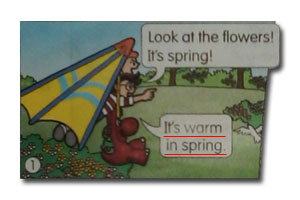 It's warm in spring.