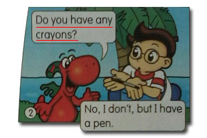 Do you have any crayons?