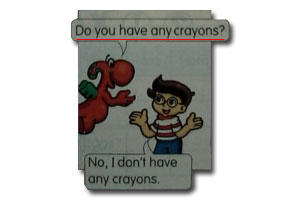 Do you have any crayons?