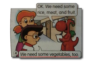 We need some vegetables, too.