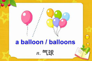 a balloon / balloons