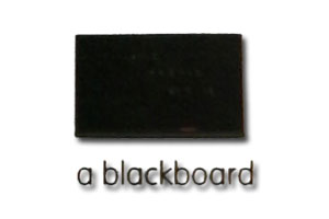 a blackboard