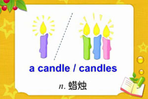 a candle / candles