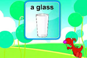 a glass